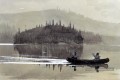 Deux hommes dans un canot réalisme marine peintre Winslow Homer